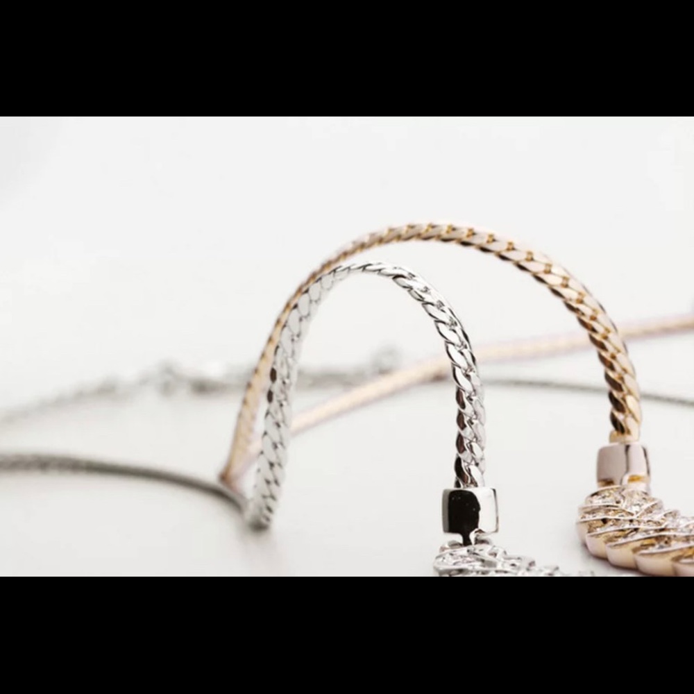 🍀New Austrian crystal Gold / Silver jewelry set. - Picture 10 of 14